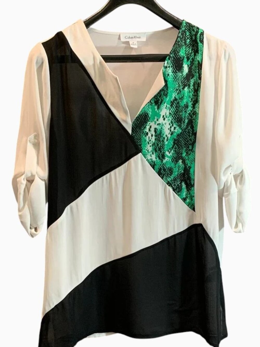 Calvin Klein Color Blocked Blouse